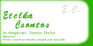 etelka csontos business card